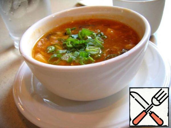 Sour Soup on Chicken Broth Recipe