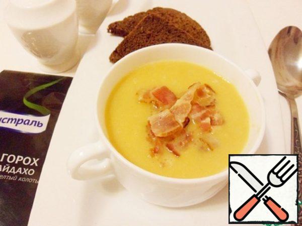 Pea Puree Soup with Chorizo Recipe