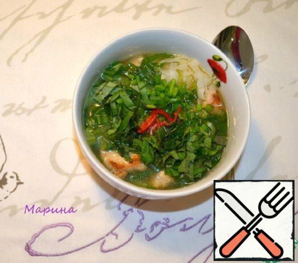 Chicken Soup with Pak Choi Recipe