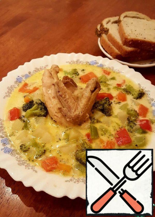 Chicken Soup with Cream Recipe