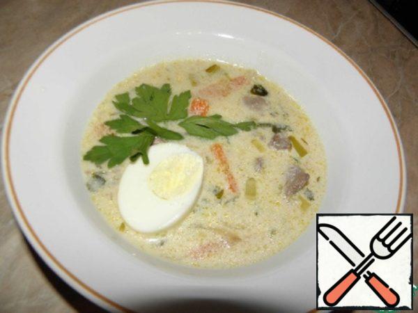 Creamy Soup made from Beef Liver Recipe