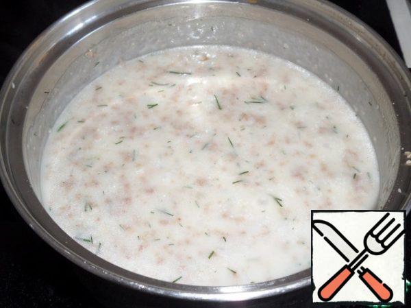 Bring to a boil and remove the pan from the heat.
