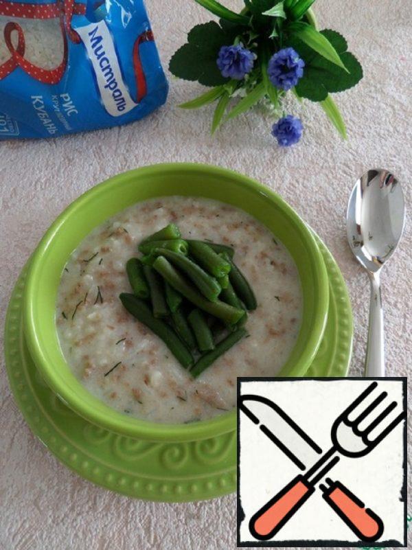 Creamy Soup with Rice and Beans Recipe