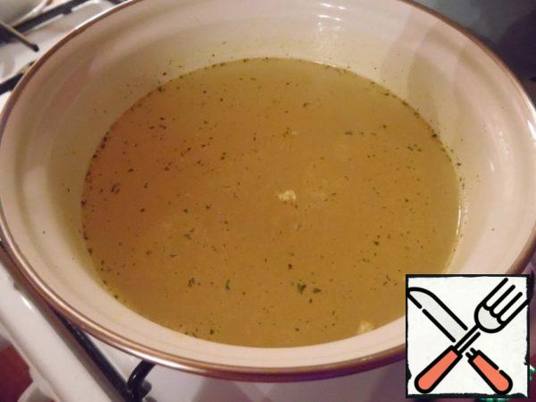 Bring the broth to a boil.