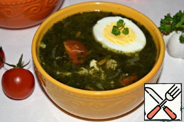 Chicken Soup with Spinach "Excellent" Recipe