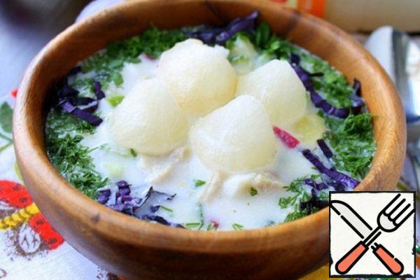 Okroshka with Ice-Cold Kvass Recipe