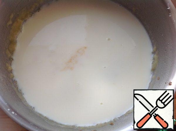 Return the pot to the heat, add soy sauce, hot milk and cook for another 5 minutes. If the soup is too thick, add milk to obtain desired consistency.