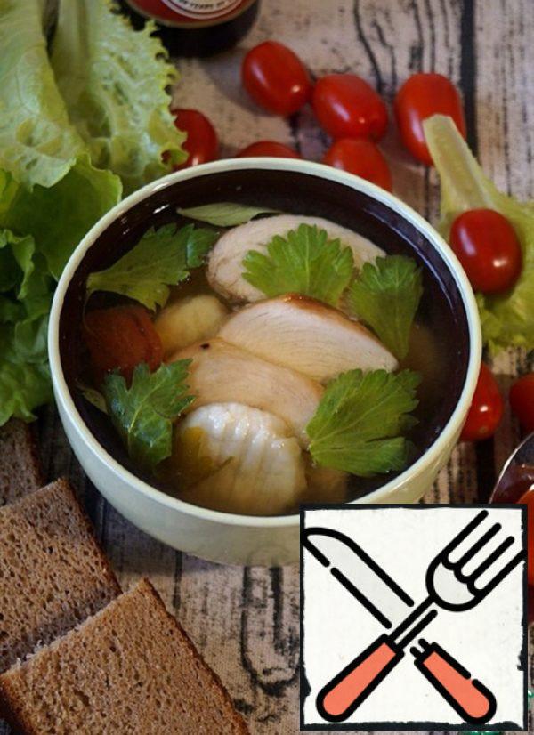 Vegetable Broth with Gnocchi Recipe