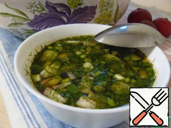 Lenten Okroshka with Peas Recipe