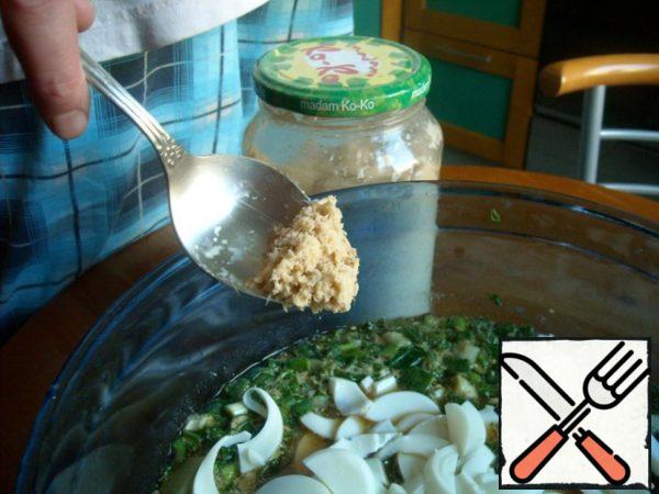 Add horseradish.
