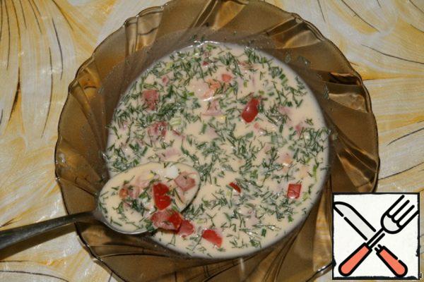 Okroshka with Shrimp Recipe