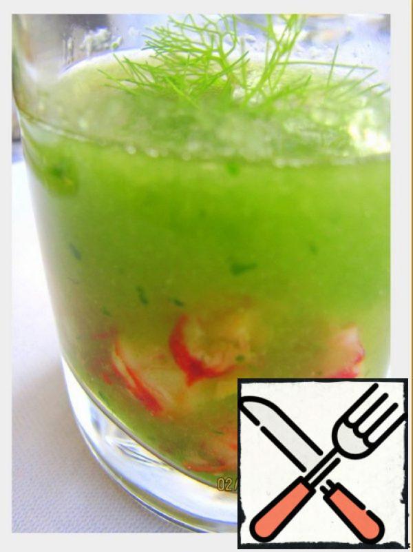 Cucumber Gazpacho with Shrimp Recipe