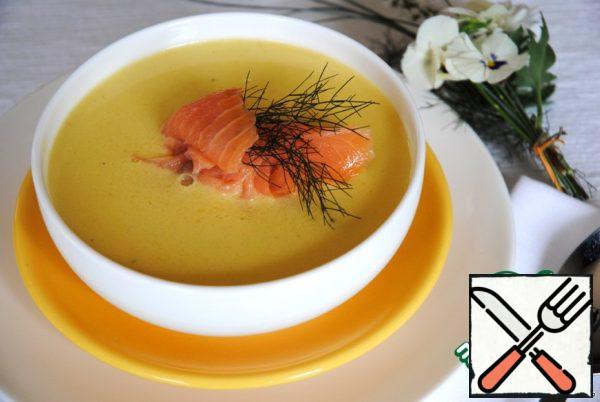 Velvet Сream Soup with Salmon Recipe