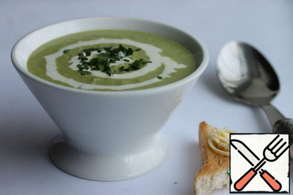 Green Pea Cream Soup Recipe
