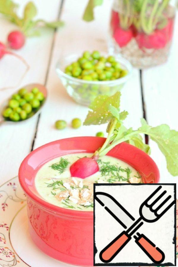 Cold Oatmeal Soup with Vegetables Recipe
