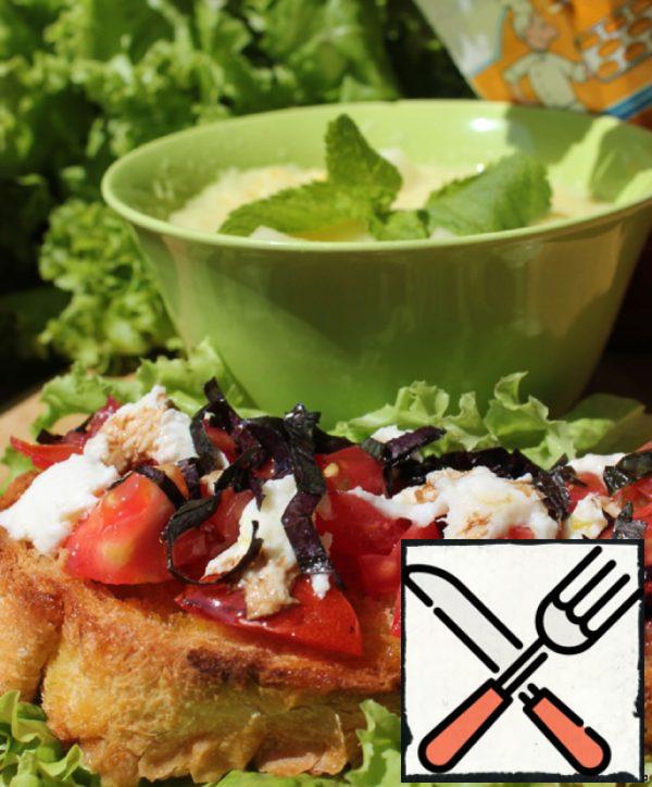 Mediterranean Lunch "Bruschetta & Gazpacho" Recipe