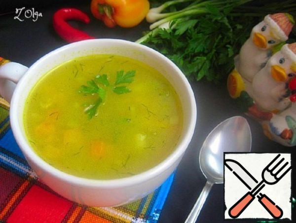 Vegetable Soup with Oat Flakes Recipe