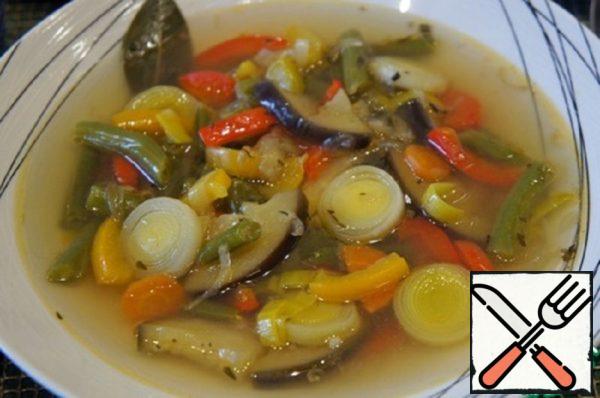 Vegetable Soup with Eggplant Recipe