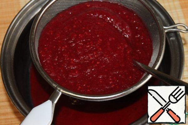 To add consistency, rub the soup through a sieve.

