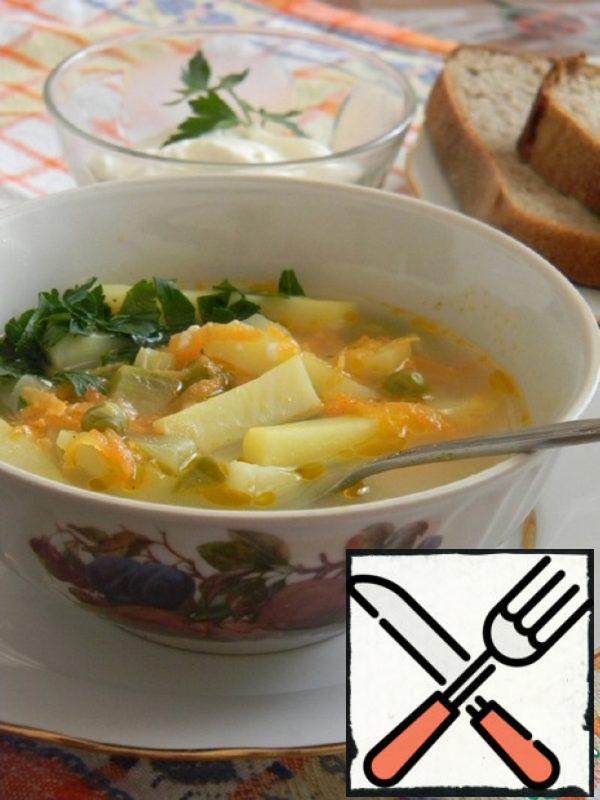 Vegetable Soup with Cheese Recipe