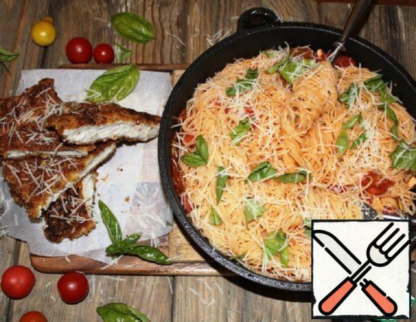 Chicken Milanese with Spaghetti Recipe