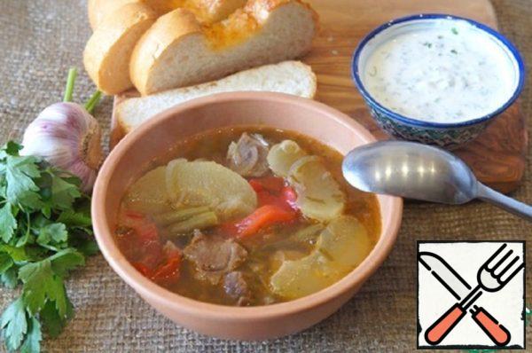 Lamb Soup with Apples Recipe