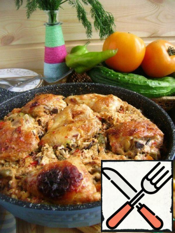Lazy Pan with Rice and Chicken Recipe