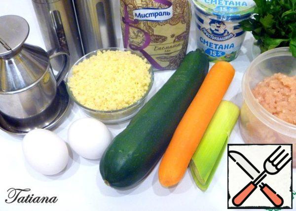 Products for cooking.
