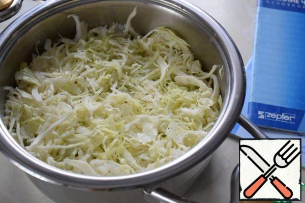 The last layer is cabbage.
