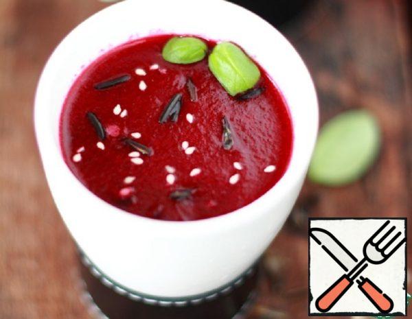 Soup with Rice and Baked Beetroot Recipe