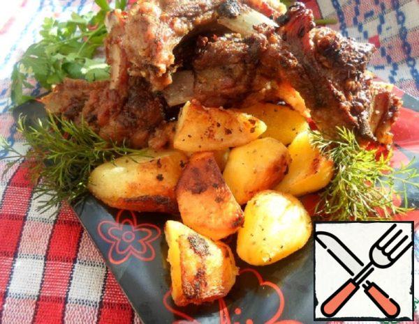 Ribs Baked with Potatoes Recipe