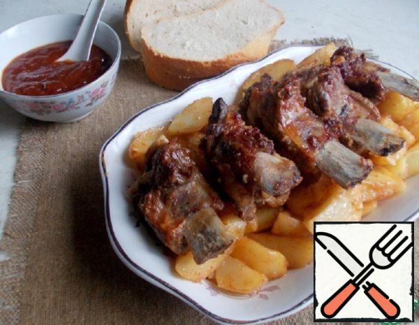 Ribs with Potatoes "Hearty Lunch" Recipe