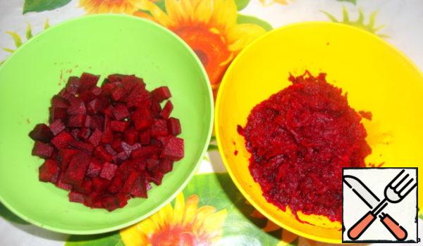 Beetroot, grated and diced - 2 pcs.
