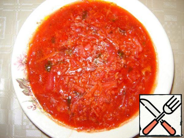 Borscht with Pickled Cabbage Recipe