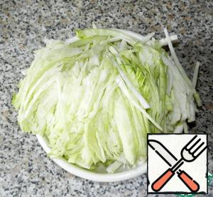 Cut any cabbage.
