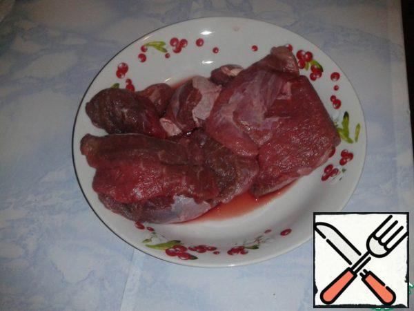 Prepare the meat.