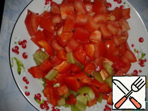 Cut into cubes.
