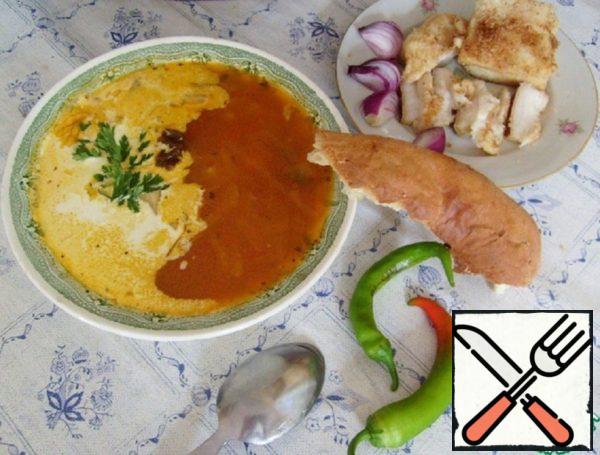 Borscht with a "Lid" Recipe