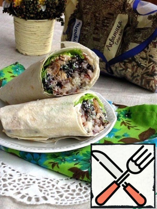 Burrito with Rice and Cheese Recipe