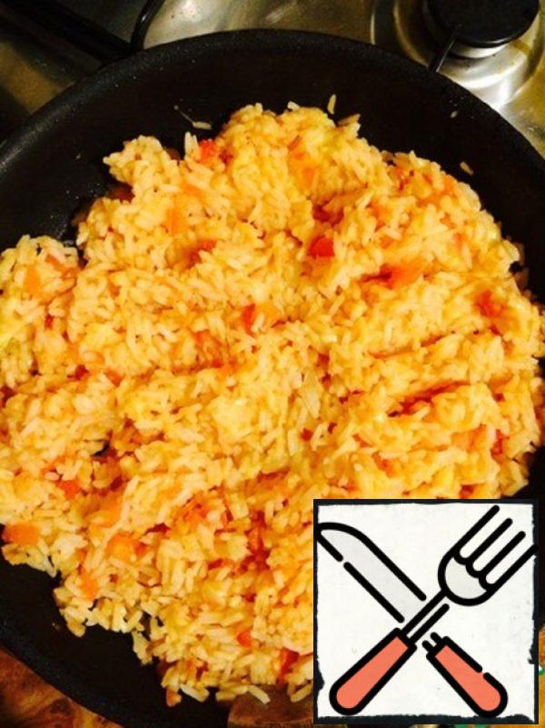 Rice with Cheese and Tomatoes Recipe