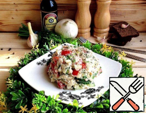 Salad with Vegetables and Canned Fish Recipe