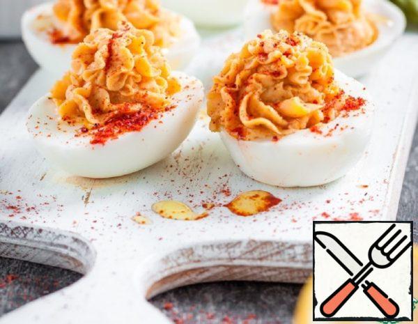 Eggs stuffed with Hummus Recipe