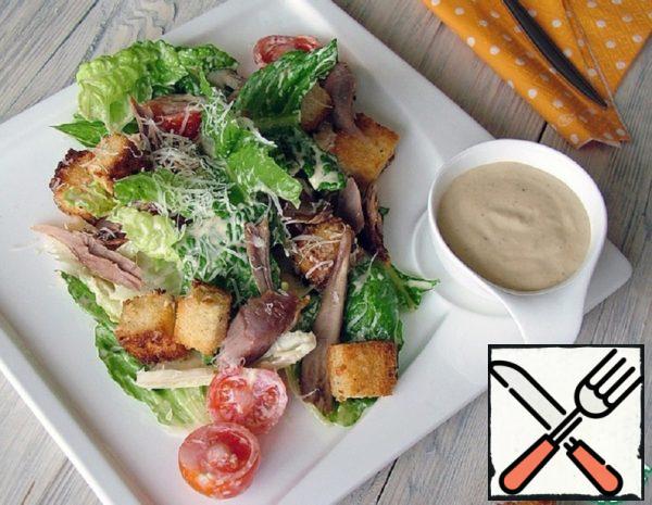 Caesar Salad with Turkey and Original Dressing Recipe