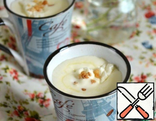 A hot Drink Made of White Chocolate and Nuts Recipe