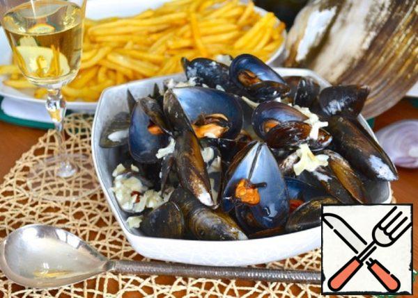 Mussels on French Recipe