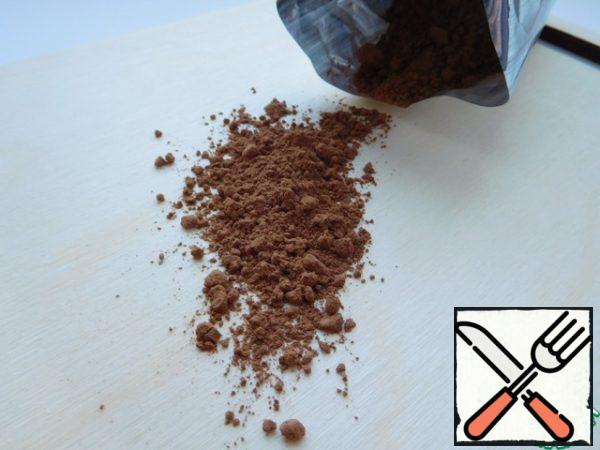 Also add sugar and cocoa.
Bring to a boil, stirring until dissolved, remove from heat.