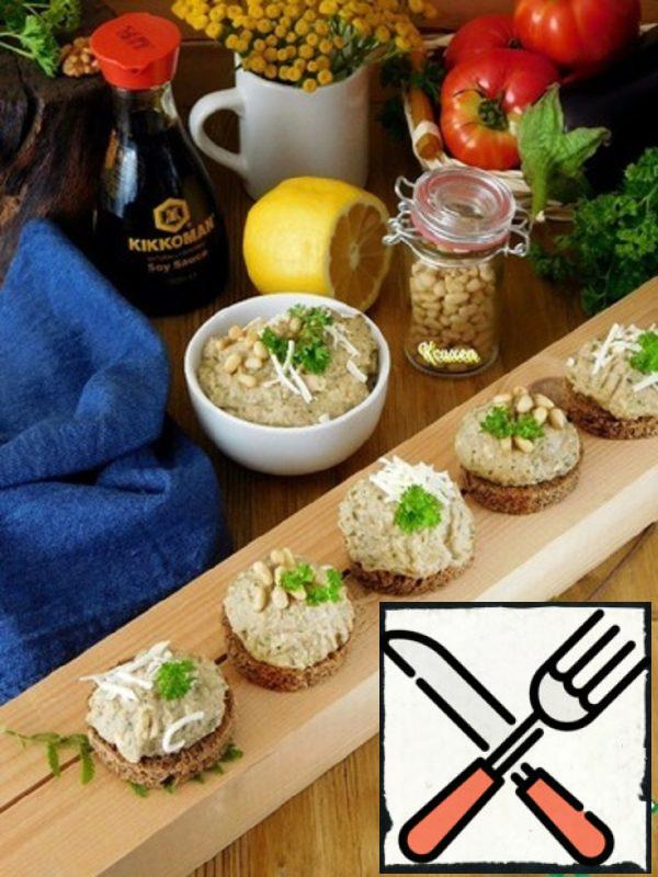 Canapes with Baked Eggplant Recipe