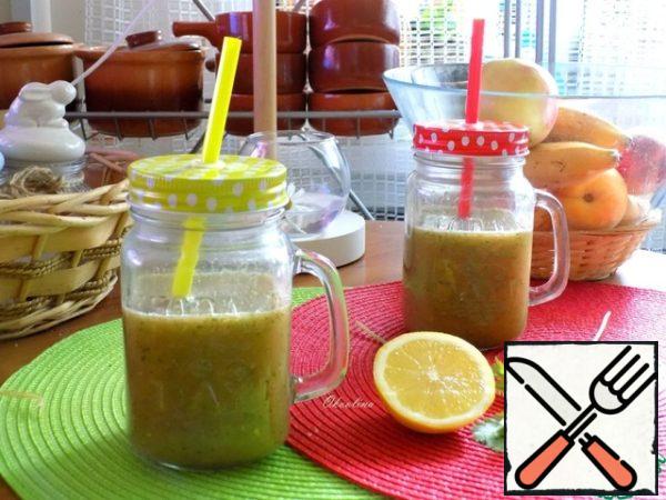 We'll drink it through a straw.