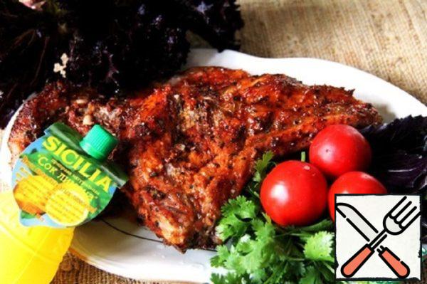 Pork Cutlet on Barbecue Bone Recipe