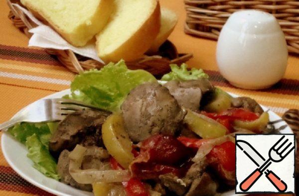 Chicken Liver with Apples Recipe